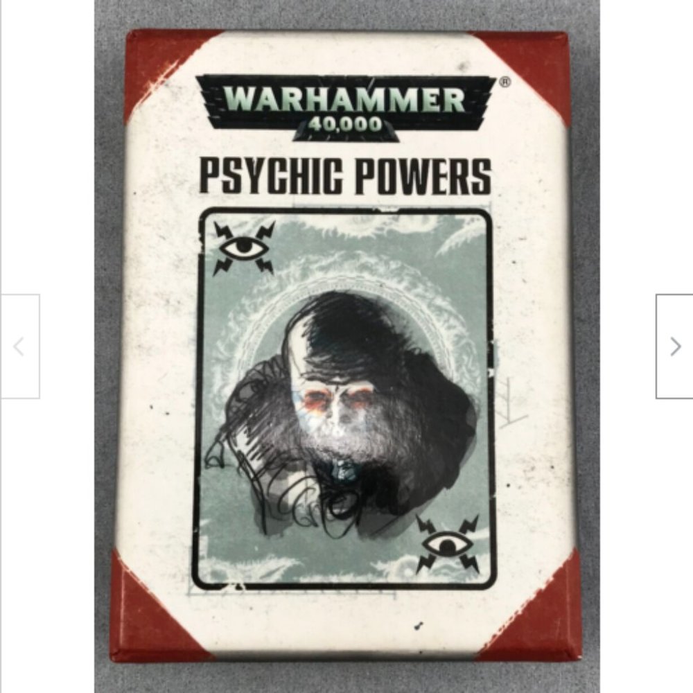 2014 Psychic Powers Cards 7th Edition Warhammer 40k Games Workshop OOP 40-19-60